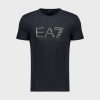 تی شرت کتان ژرسه با لوگوی بزرگ آرمانی EA7